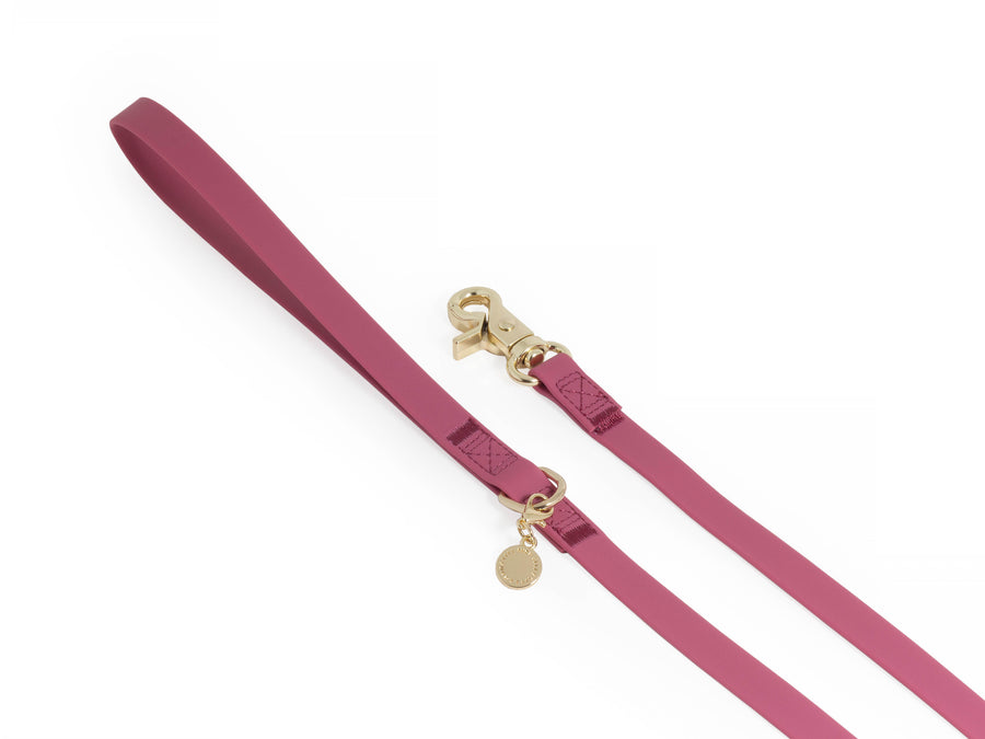 Mulberry Burgundy Waterproof Cloud Dog Leash | Lightweight PVC Leash | Odor Proof, Stink Proof, and Durable | Available in 3 Lengths 