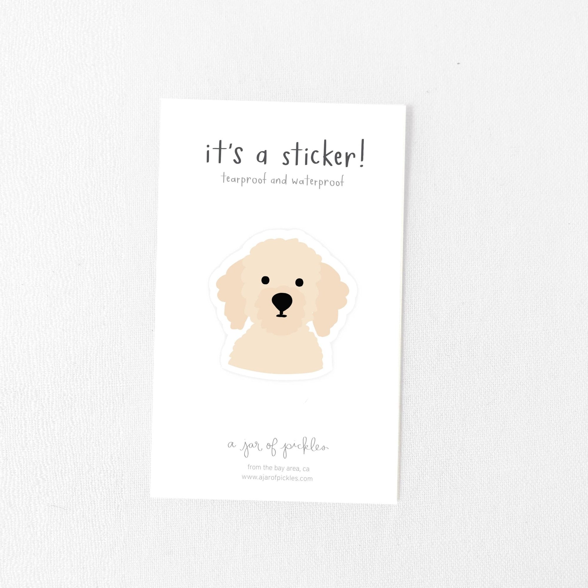 Doodle Dog Vinyl Sticker - SUNNY TAILS