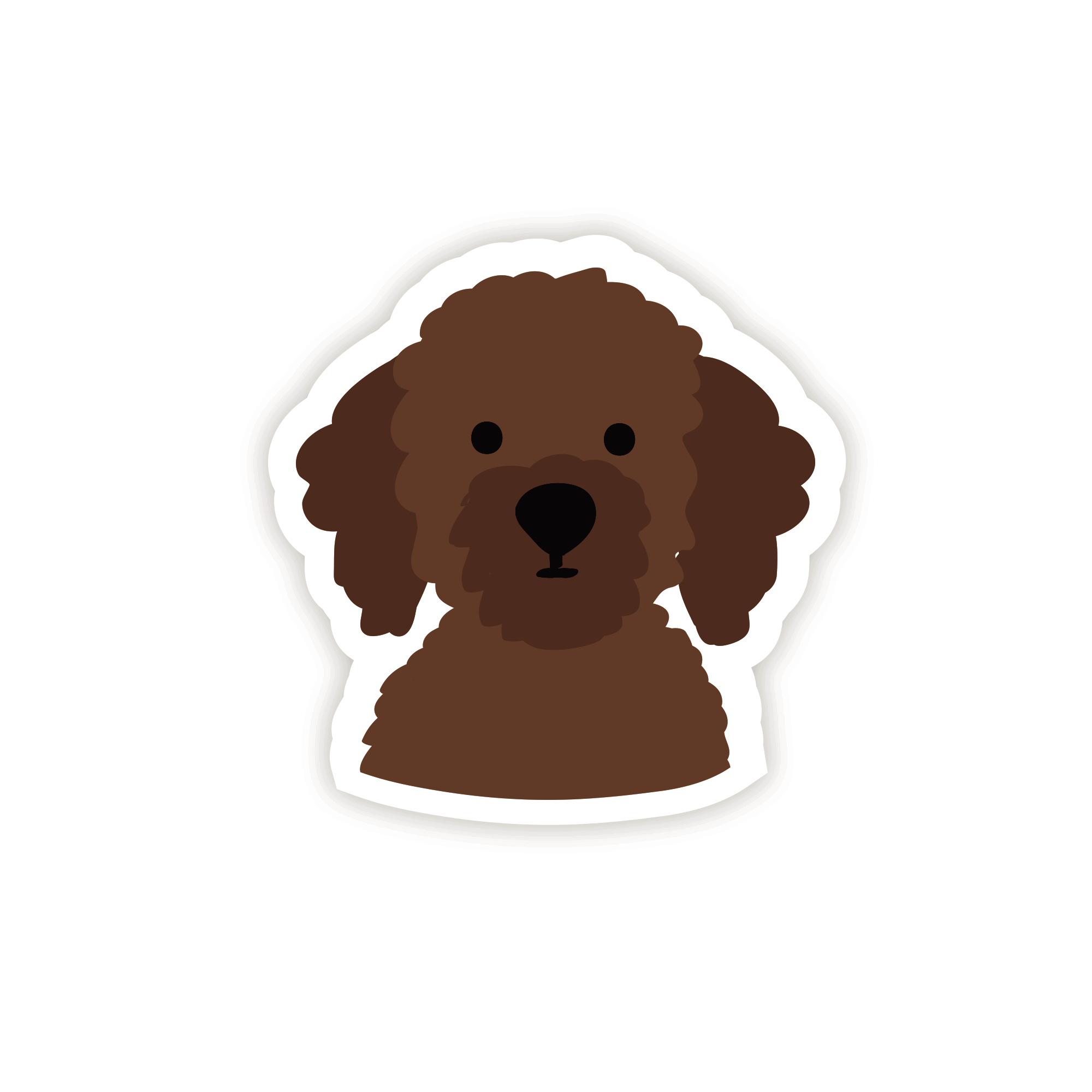 Doodle Dog Vinyl Sticker - SUNNY TAILS