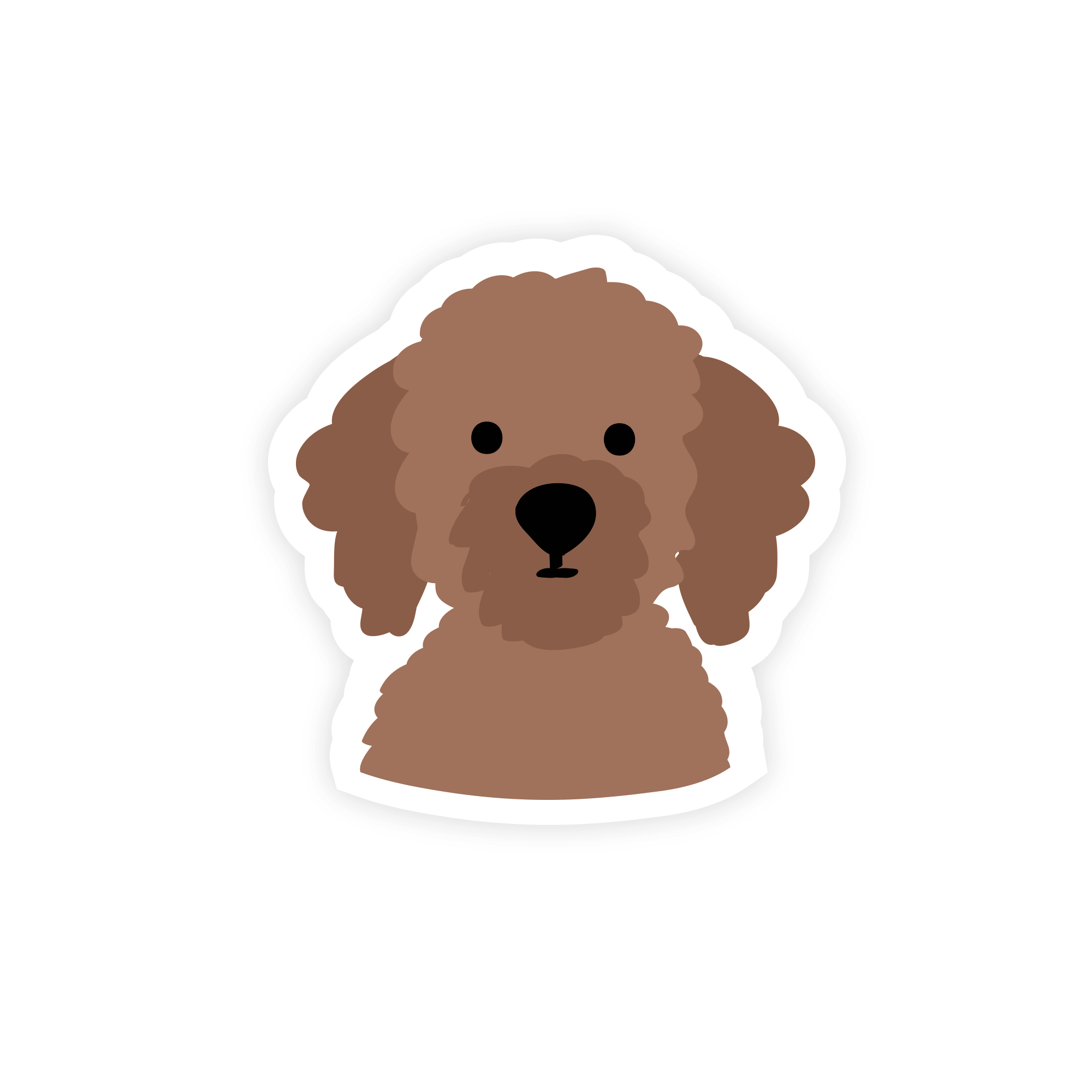 Doodle Dog Vinyl Sticker - SUNNY TAILS